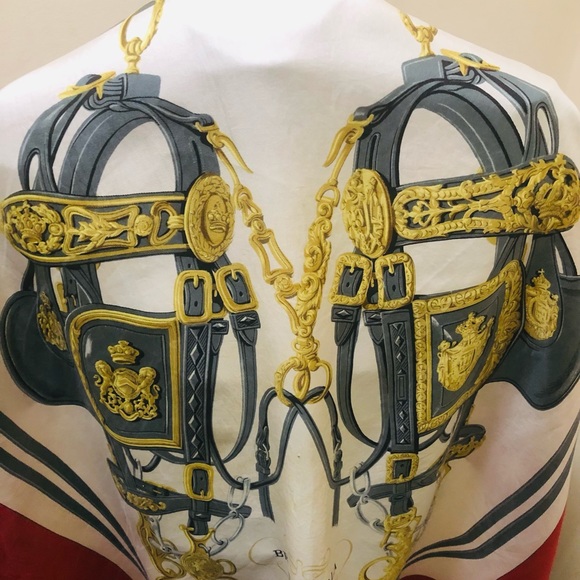 Hermès Scarf. 100% silk. ‘Brides de Gala'. By Hugo Grygkar. Made in France. Silk - Picture 10 of 16